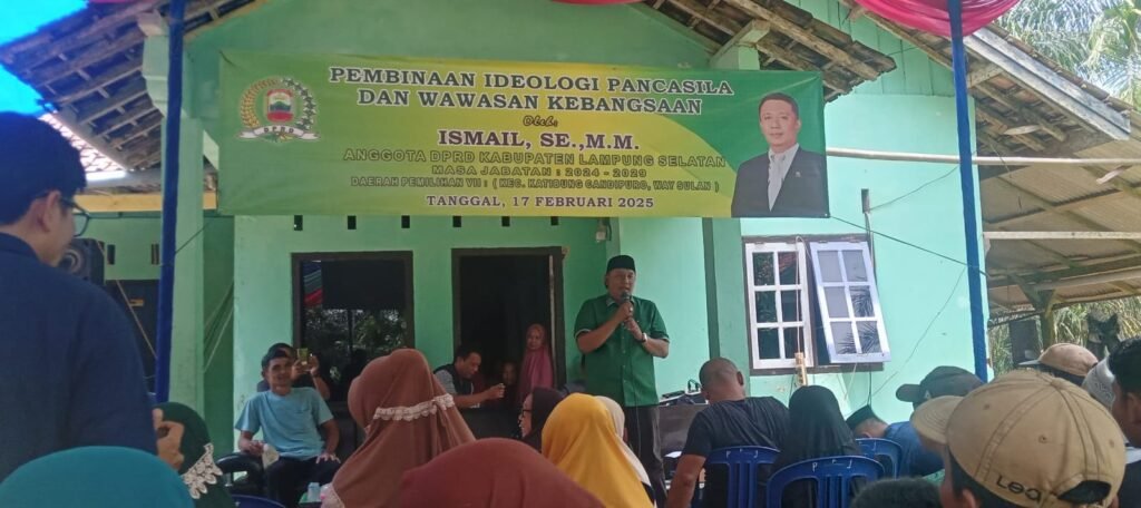 Ismail Anggota DPRD Lamsel Gelar Pembinaan IPWK di Desa Sidomekar Kecamatan Katibung