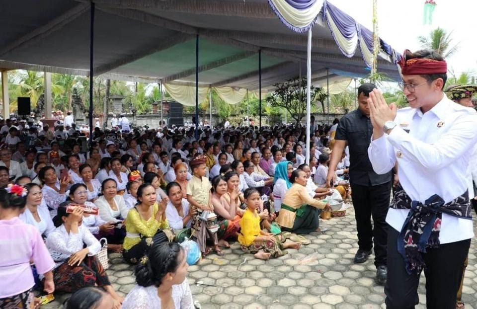 Hadiri Upacara Melasti di Balinuraga Kecamatan Way Panji, ini Pesan Bupati Lamsel