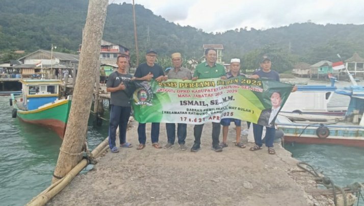 Anggota DPRD Lamsel Ismail,.SE.MM Tindak Lanjuti Keluhan Warga Nelayan Desa Rangai Tri Tunggal