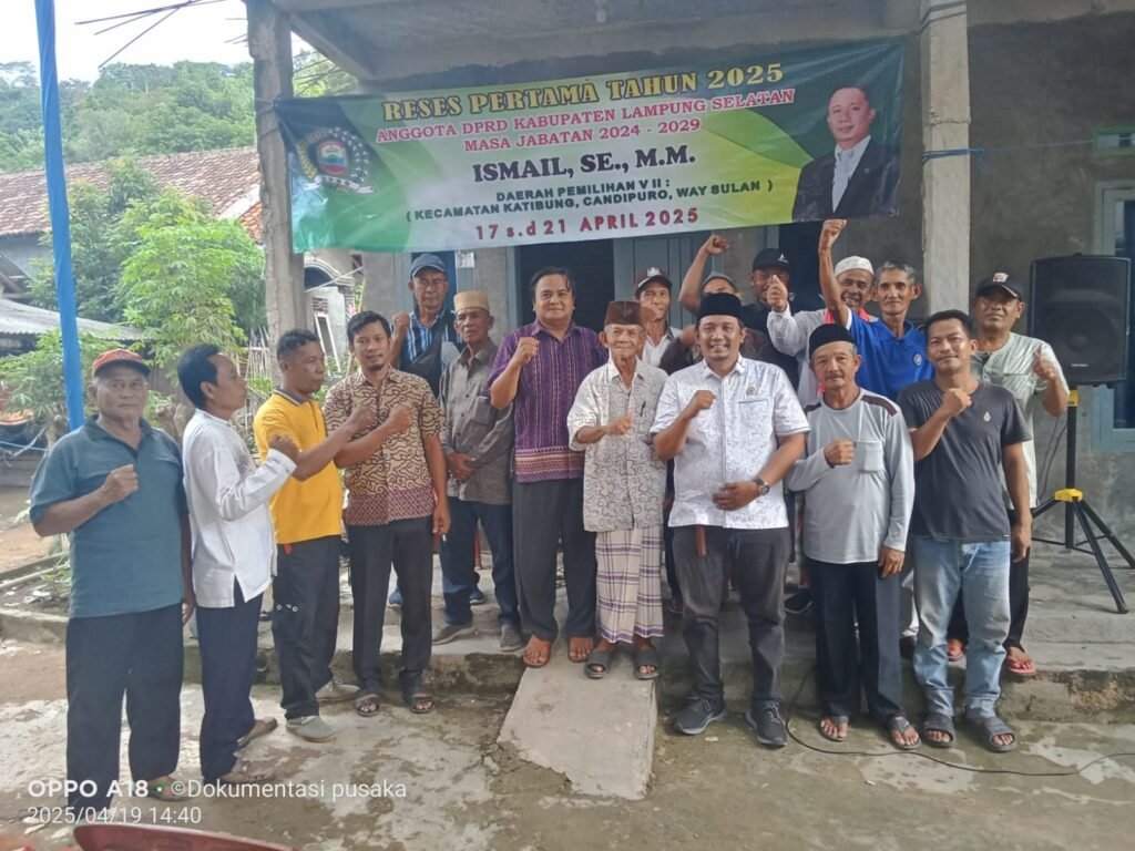 Kembali Gelar Reses, Ismail Anggota DPRD Lamsel Serap Aspirasi Masyarakat di Desa Rangai Tritunggal
