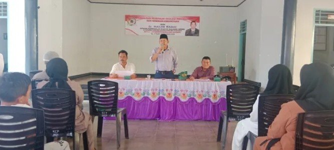 Datangi Kecamatan Kalianda, Anggota DPRD Lampung Selatan Ir Halim Nasai Beri Pemahaman IPWK