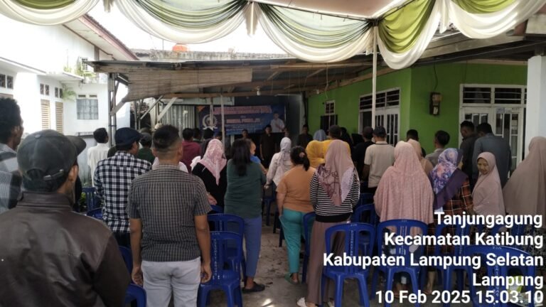 Anggota DPRD Lampung Selatan Farizal Purba Gelar IPWK Didesa Tanjung Agung