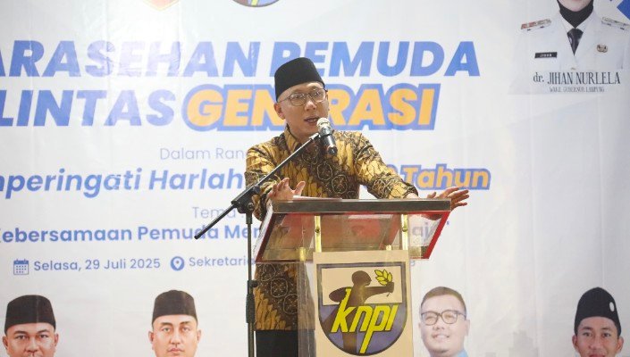 Harlah KNPI, Iyai Mirza Berikan Kesempatan Pemuda Lampung Berpartisipasi Bangun Ekonomi Daerah