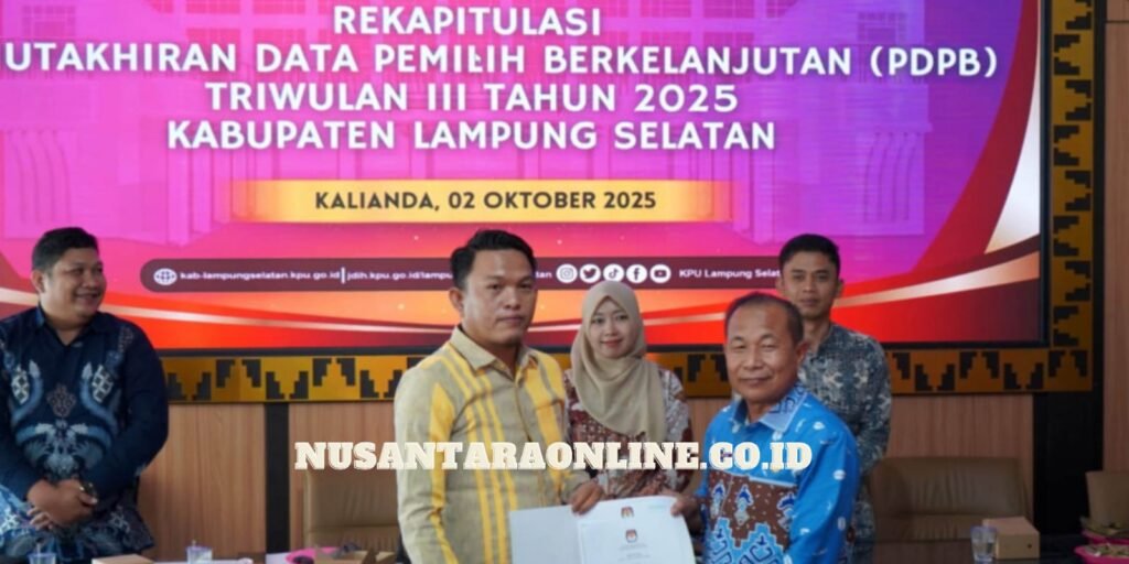 Kpu Lamsel Secara Resmi Menetapkan Jumlah Daftar Pemilih Berkelanjutan Triwulan III 2025