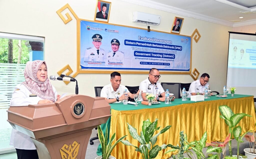 Diskominfo Lampung Selatan Dorong Transformasi Digital Lewat Sosialisasi Aplikasi GoTrack dan Evaluasi SPBE