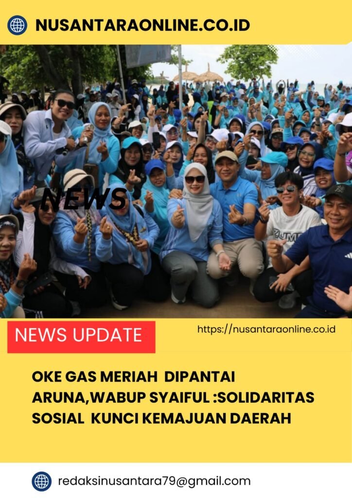 OKE GAS Meriah di Pantai Aruna, Wabup Syaiful: Solidaritas Sosial Kunci Kemajuan Daerah