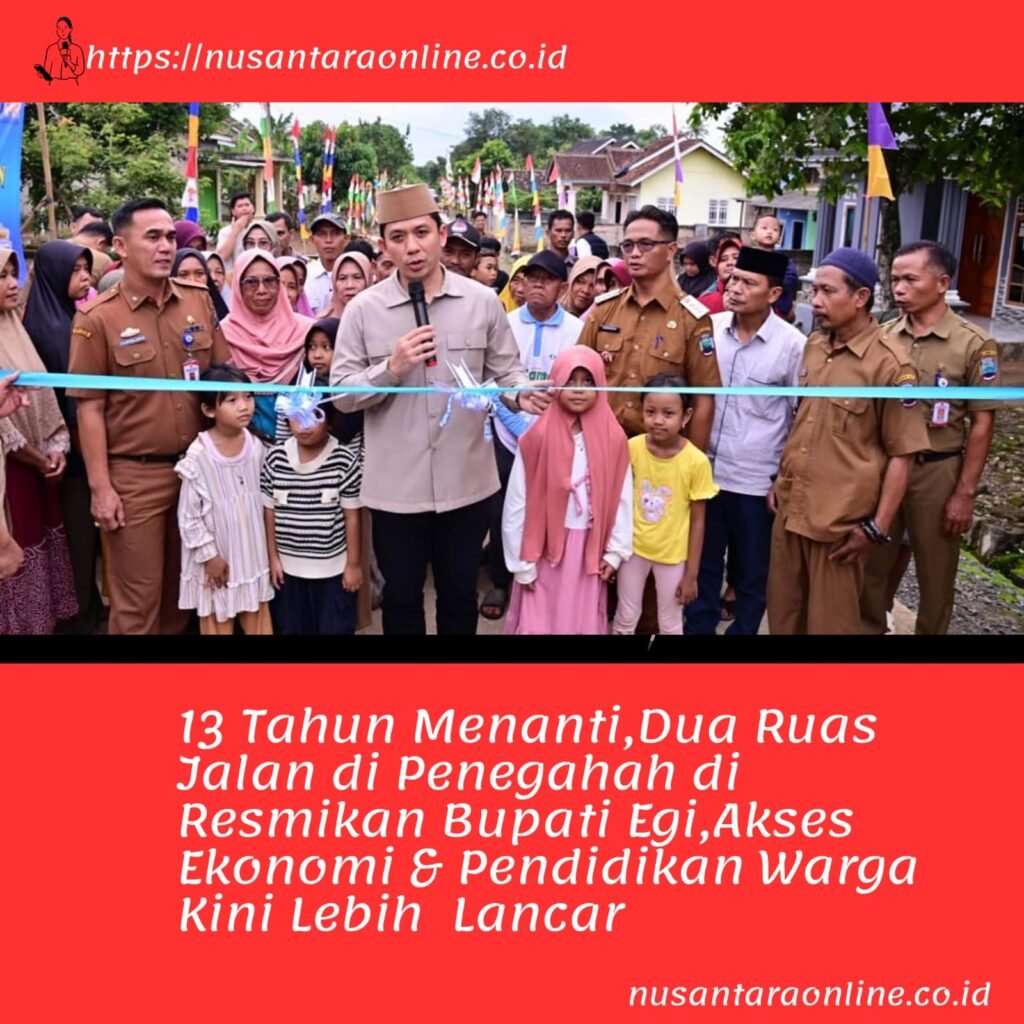 13 Tahun Menanti, Dua Ruas Jalan di Penengahan Diresmikan Bupati Egi, Akses Ekonomi dan Pendidikan Warga Kini Lebih Lancar