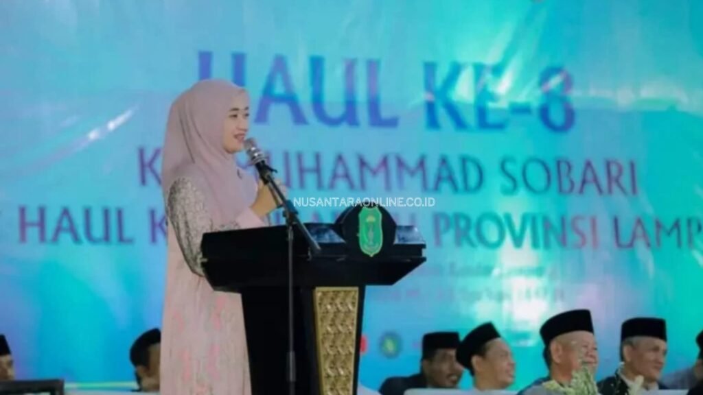 Wagub Jihan Hadiri Haul ke-8 Al-Maghfurlah KH Muhammad Sobari dan Haul ke-25 Hadiyu Provinsi Lampung di Pondok Pesantren Al-Hikmah