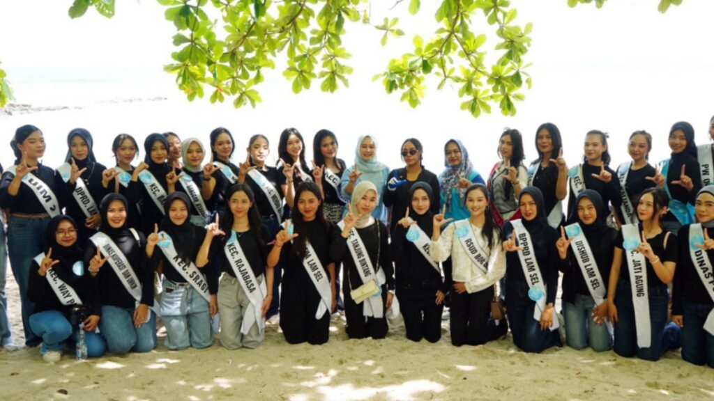 Zita Anjani Ajak Finalis Muli Mekhanai Bersih Pantai Semukuk,Ini Pesannya