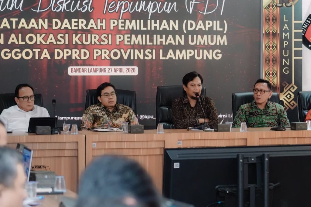 Gelar FGT, KPU Lampung Bahas Penataan Dapil dan Alokasi Kursi DPRD Provinsi Lampung