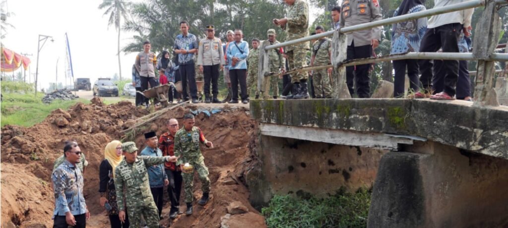 Sinergi Pemkab dan TNI: Pembangunan Jembatan Perintis Garuda di Lampung Selatan Dimulai, Akses Warga Kian Lancar