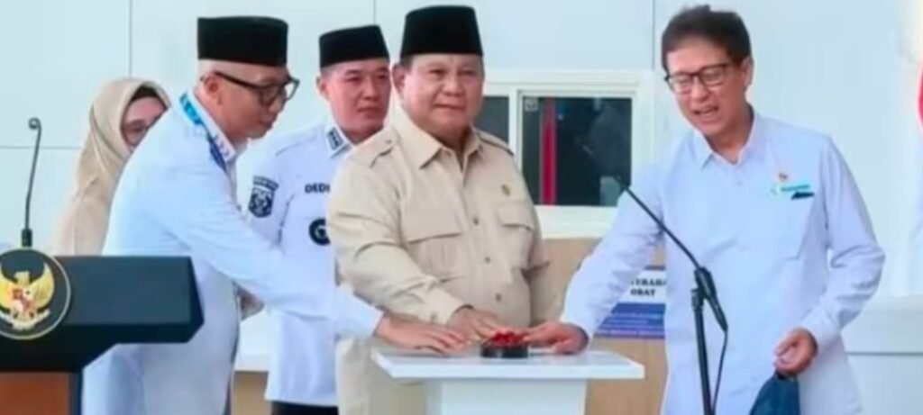 Didampingi Gubernur Lampung, Presiden Prabowo Subianto Resmikan RSUD  KH Muhammad Thohir 