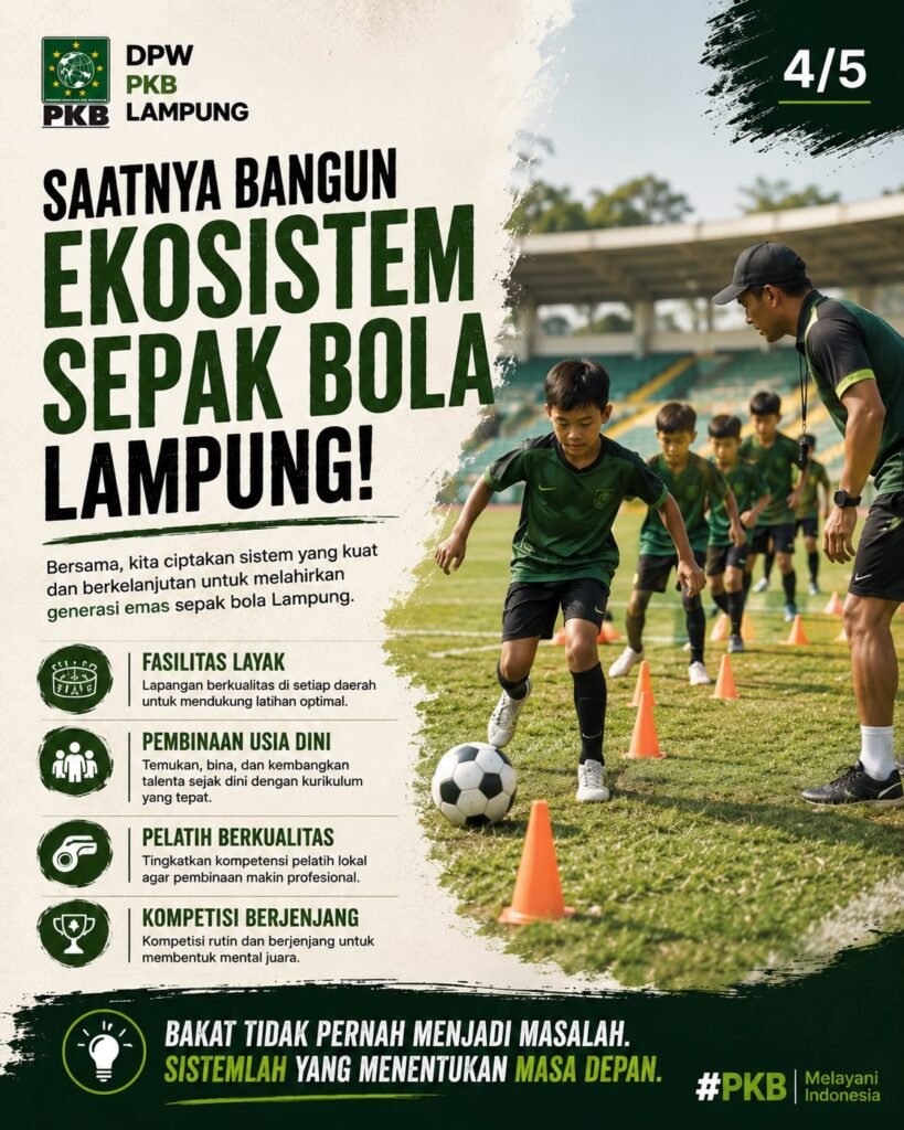 Sambut Demam Piala Dunia, Besok PKB Bahas Nasib Sepak Bola Lampung