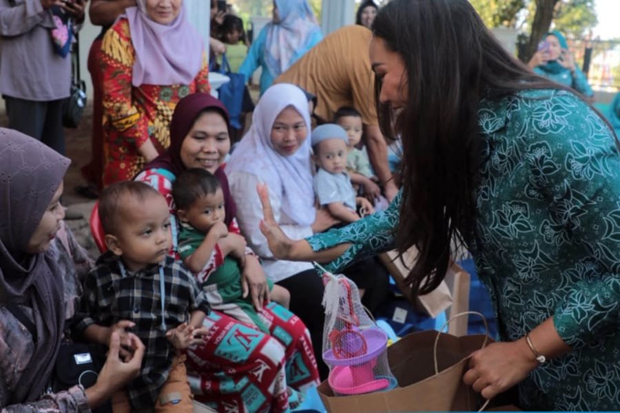 Peluk Harapan Anak-anak Lampung Selatan, Zita Anjani Pastikan Perjuangan Cegah Stunting Dimulai dari Keluarga